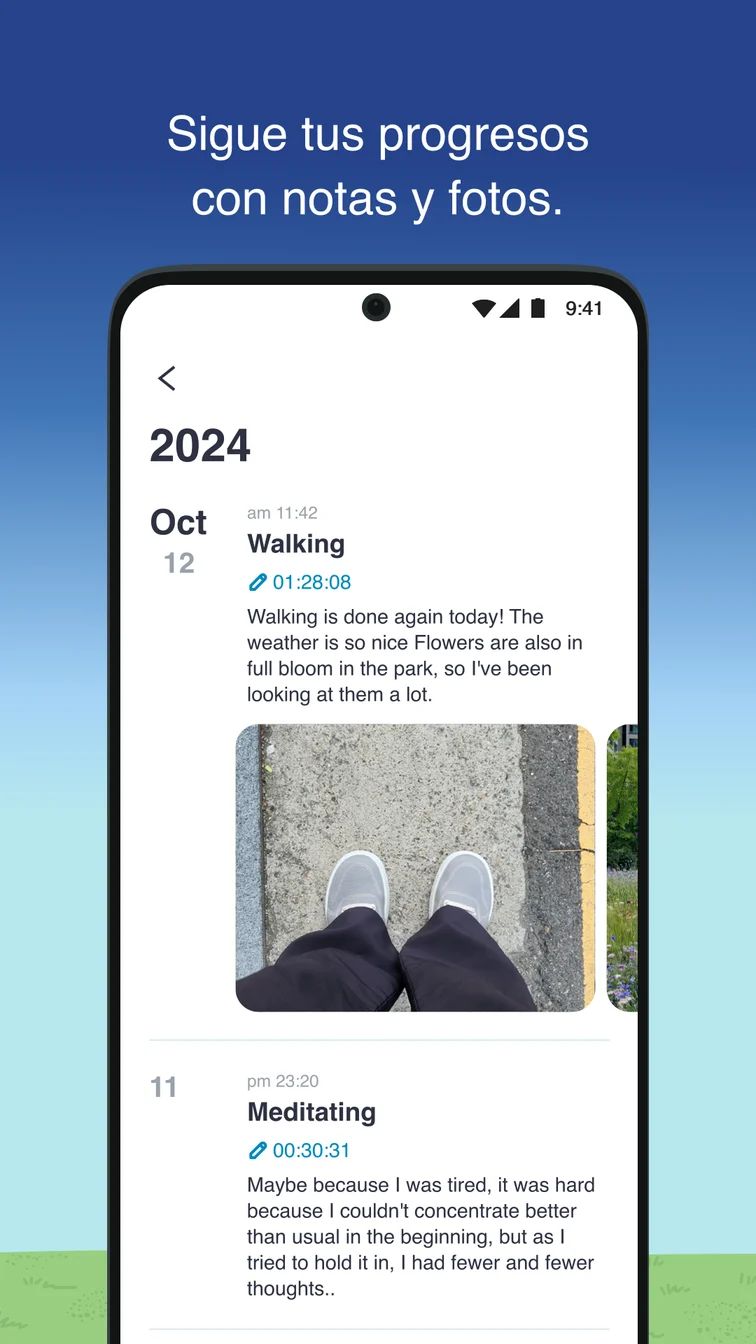 Doongsil — Sigue tus progresos con notas y fotos.
