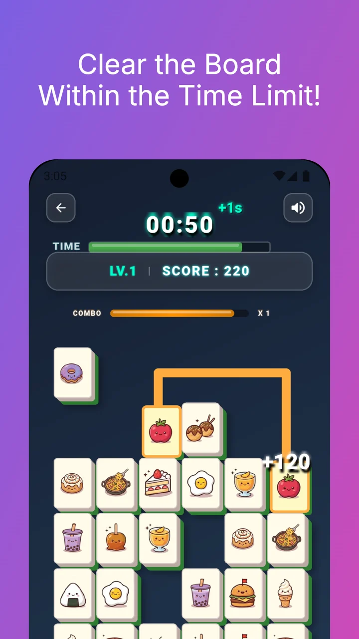 Puzzle Link — Leere das Spielfeld innerhalb des Zeitlimits!