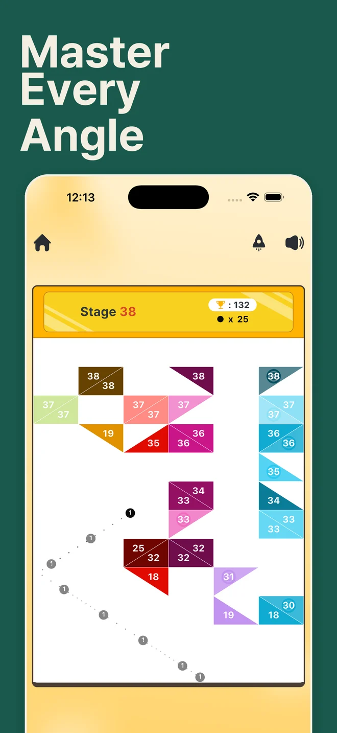 Triangle Breaker — 반사각을 공략해 보세요